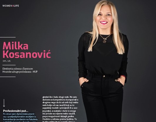 Intervju s direktoricom odnosa s članstvom HUP-a Milkom Kosanović za Pharmabiz - Women4Life 