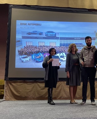 Mate Rimac uručio priznanja pobjedničkom timu za projekt HUP-a Poduzetnici budućnosti