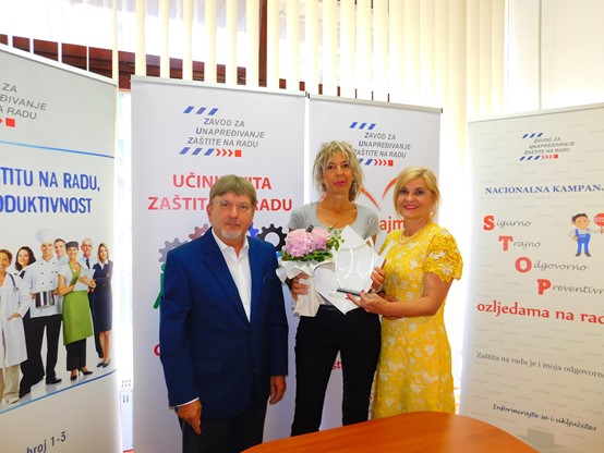 Uručena godišnja nagrada za novinarski rad u području zaštite na radu Orjani Antešić, novinarki „Novog lista“