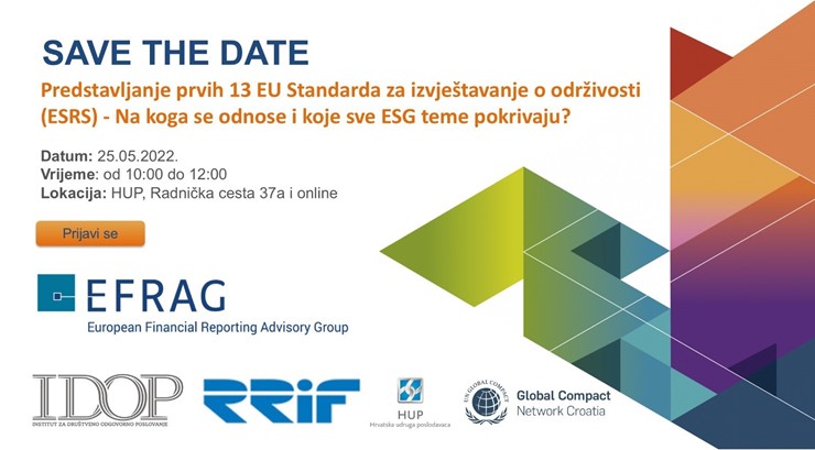 Predstavljanje EU Standarda za izvještavanje o održivosti (ESRS)