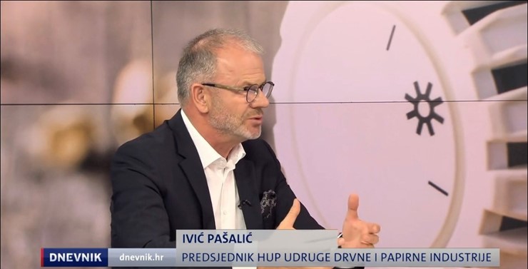 Dnevnik Nove TV_ Ivić Pašalić, predsjednik HUP-Udruge drvne i papirne industrije o poskupljenju peleta