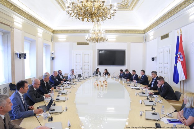 Sastanak vodstva HUP-a s predsjednikom Vlade RH, Andrejom Plenkovićem
