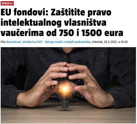 KOLUMNA: EU fondovi: Zaštitite pravo intelektualnog vlasništva vaučerima od 750 i 1500 eura