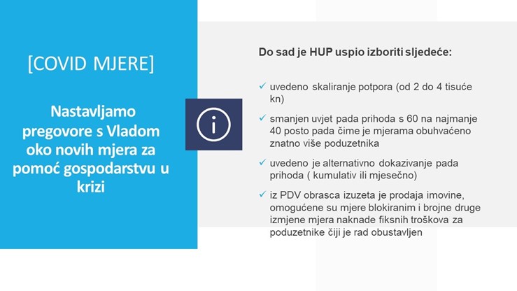 USPJEH HUP-a: COVID mjere HZZ za očuvanje radnih mjesta