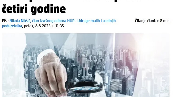 Stručnjak detaljno analizirao sliku poduzetništva u protekle četiri godine