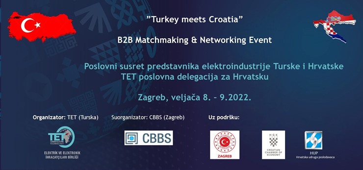 8.2.2022. B2B Matchmaking & Networking Event – Hrvatska i Turska, Hotel Westin