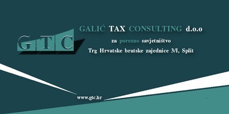 GALIĆ TAX CONSULTING d.o.o. za porezno savjetništvo Split
