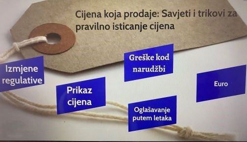 Održan webinar ”Cijena koja prodaje: Savjeti i trikovi za pravilno isticanje cijena“ u organizaciji HUP Regionalnog ureda Split