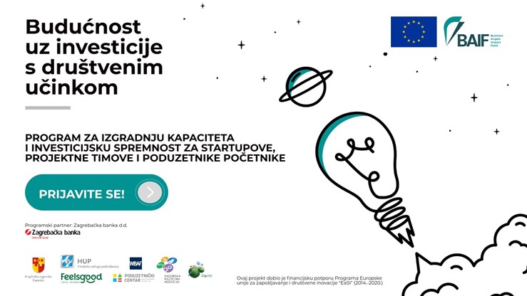 Otvorene prijave: BAIF Program za izgradnju kapaciteta i investicijske spremnosti za startupove, projektne timove i poduzetnike početnike